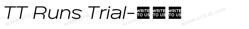 TT Runs Trial字体转换